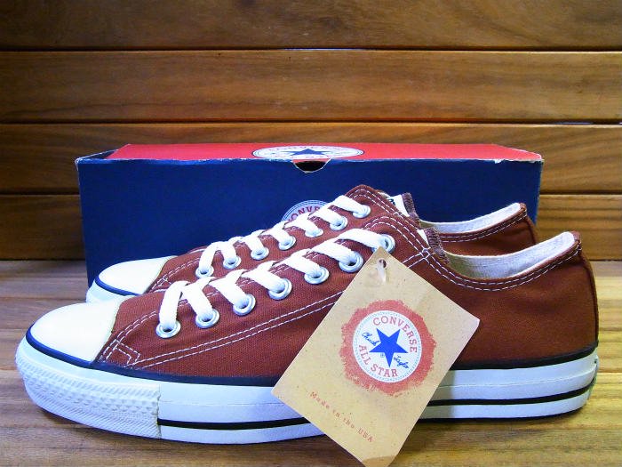 Converse,90s,MADE IN USA,ALL STAR,AUBURN,OX,CANVAS,US8.5,DEAD STOCK!!
