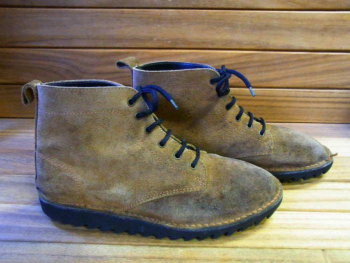 AIR WALK,90s,MADE IN KOREA,CHUKKA BOOTS,RIPLE,BROWN,LEATHER,US8.5,USED