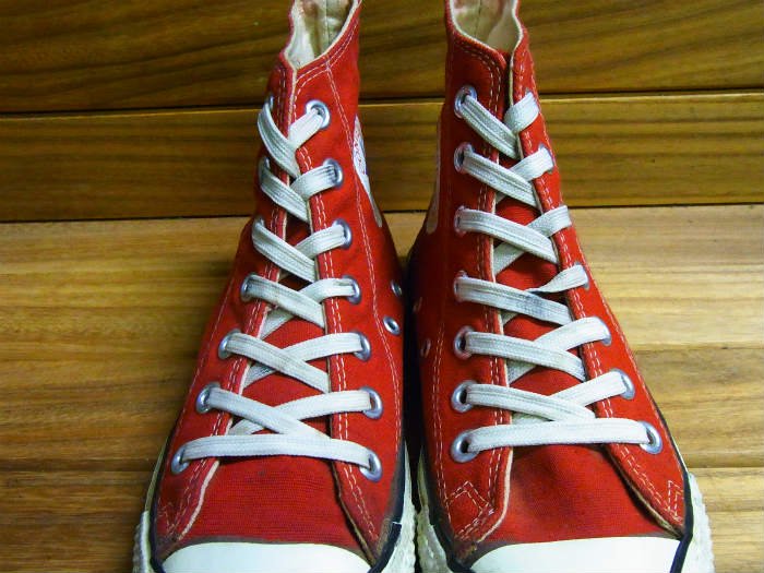 Converse,s,MADE IN USA,ALL STAR,Hi top,RED CANVAS,vintage,US3,USED