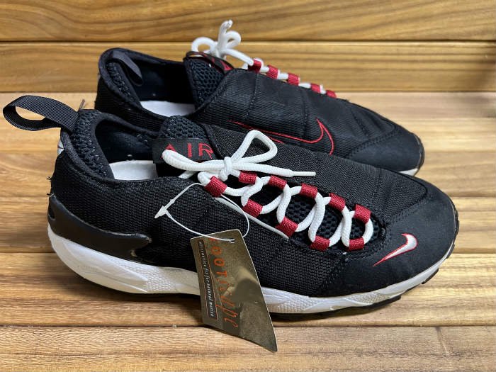 NIKE,90s,MADE IN TAIWAN,AIR FOOTSCAPE,BLACK/RED,NYLON,US10.5,DEAD ...