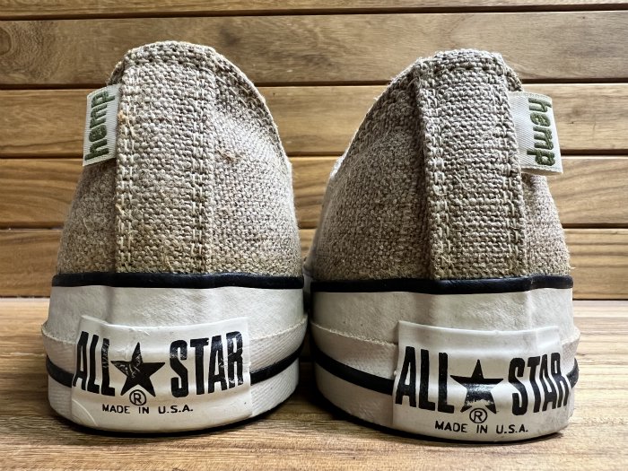 Converse,90s,MADE IN USA,ALL STAR,OX,HEMP,CANVAS,US8.5,DEAD STOCK!!