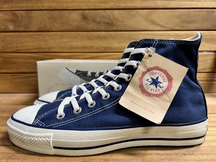 Converse,90s,MADE IN USA,ALL STAR,NAVY,Hi,US9,DEAD STOCK!!