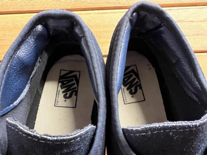 VANS,90s,MADE IN USA,CHUKKA BOOT W/SILVER BUCKLE,NAVY,US10.5