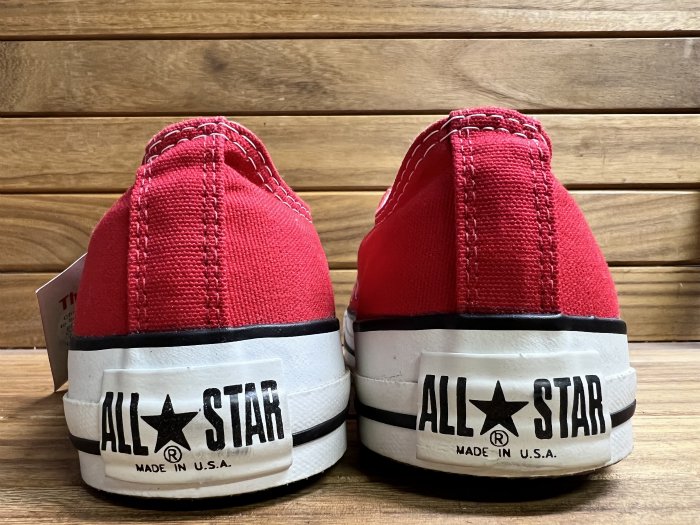 Converse,90s,MADE IN USA,ALL STAR,RED,Low,CANVAS ,US7.5,DEAD STOCK!!