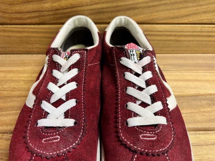 VANS,90s,MADE IN USA,STYLE73,Burgundy,OX,SUEDE ,US10.5,USED