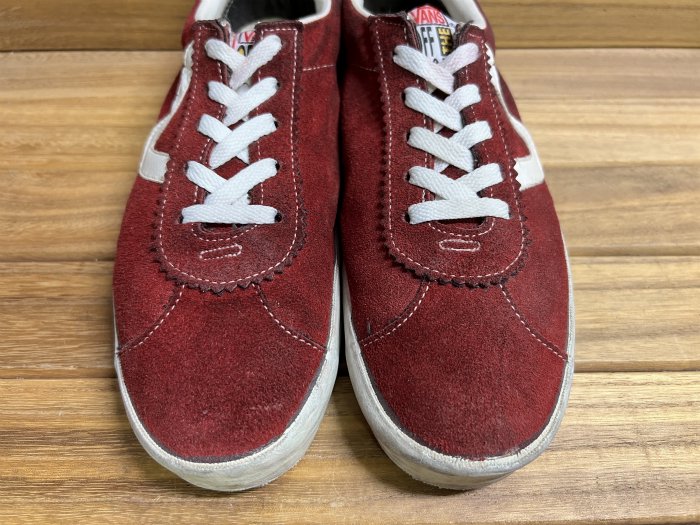 VANS,90s,MADE IN USA,STYLE73,Burgundy,OX,SUEDE ,US10.5,USED