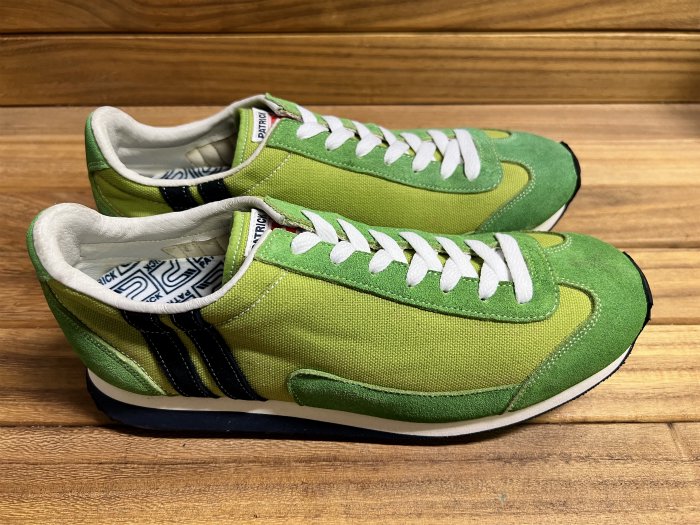 PATRICK,90s,MADE IN JAPAN,BOSTON,GREEN/NAVY,OX,SUEDE ,43,DEAD STOCK!!