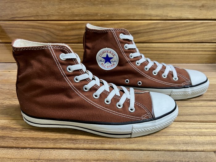 Converse,90s,MADE IN USA,ALL STAR,BROWN,Hi,CANVAS ,US9,DEAD STOCK!!