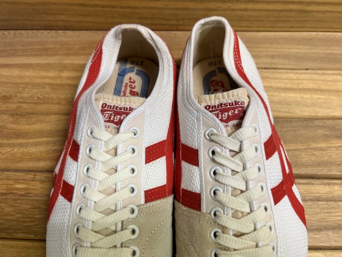 ONITSUKA TIGER,70s,MADE IN JAPAN, rotation72,WHITE/RED,vintage 