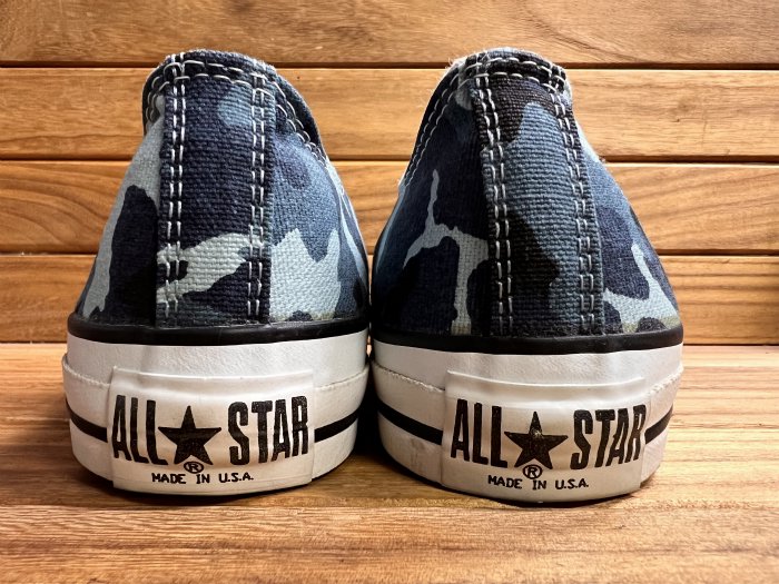 Converse,90s,MADE IN USA,ALL STAR,BLUE CAMO,Low,CANVAS ,US7.5,DEAD