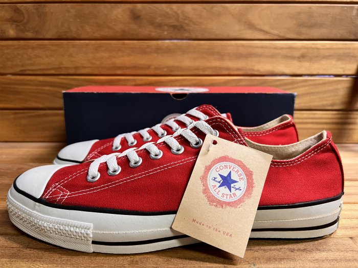 Converse,90s,MADE IN USA,ALL STAR,RED,Low,CANVAS ,US10.5,DEAD STOCK!!