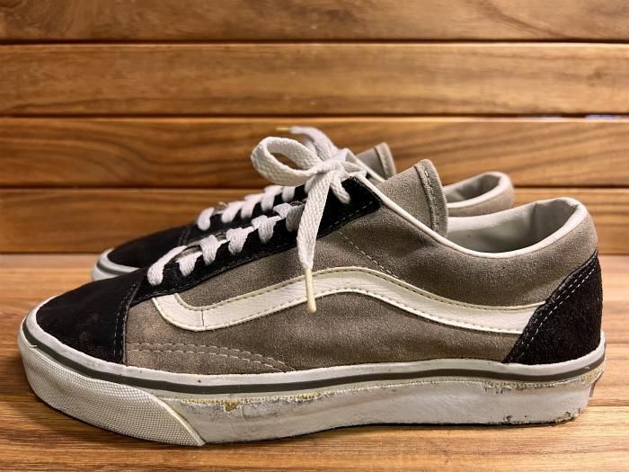 VANS,90s,MADE IN USA,OLD SKOOL,BROWN,SUEDE,US8.5,USED