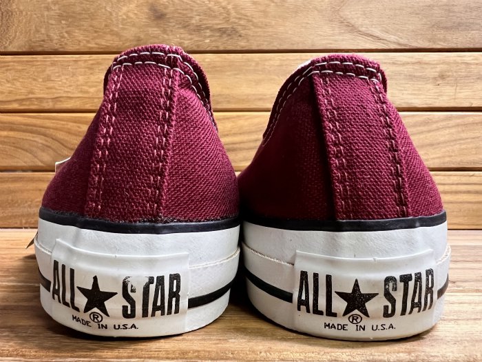 Converse,90s,MADE IN USA,ALL STAR,OX,MAROON,CANVAS,US7.5,DEAD STOCK!!