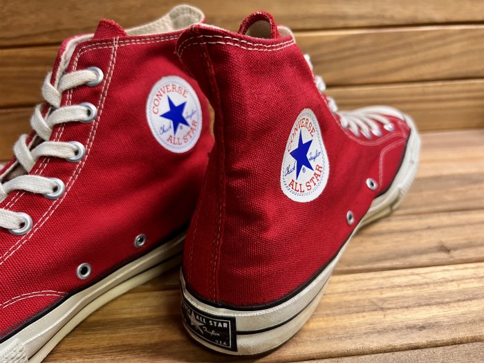 Converse,70s,MADE IN USA,ALL STAR,Chuck Taylor,RED,CANVAS,US11,USED