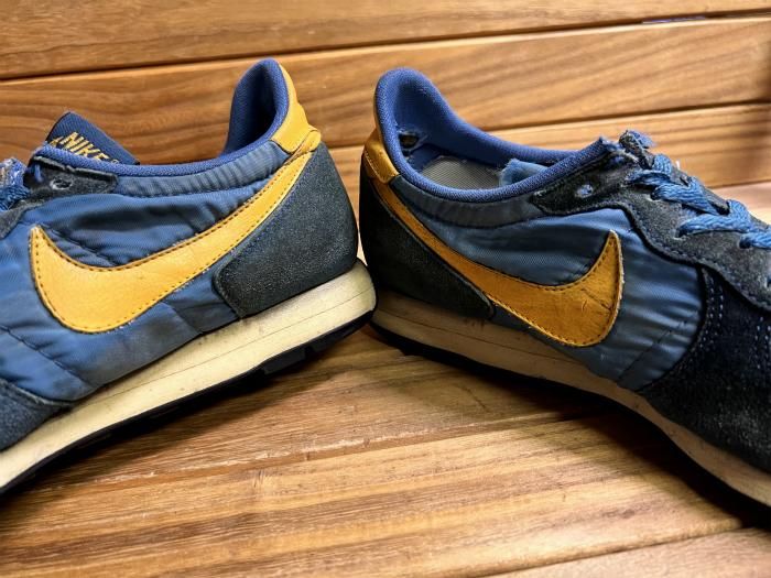 NIKE,70s80s,MADE IN USA,INTERNATIONALIST,BLUE,YELLOW,NYLON,US9,USED