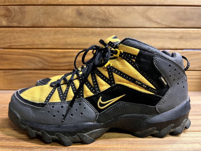 NIKE,00s,MADE IN CHINA,TAKAO MID GTX,YELLOW BLACK GRAY,,LEATHER