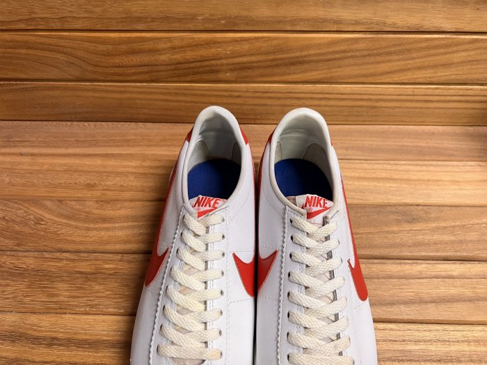 NIKE,80s,MADE IN KOREA,CORTEZ LEATHER,WHITE RED,,LEATHER ,US11 ...
