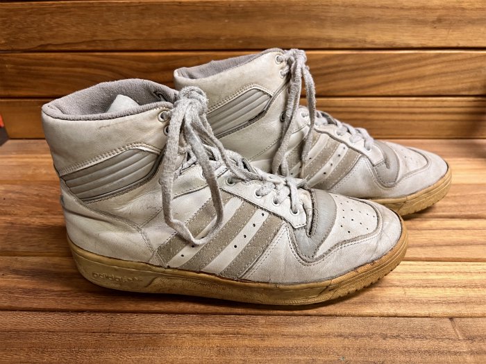 adidas,80s,MADE IN TAIWAN,EWING RIVALRY,vintage,WHITE,LEATHER 