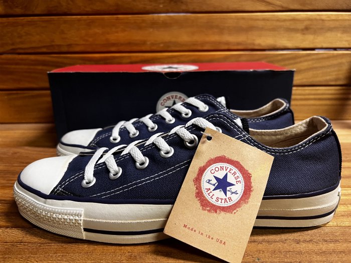 Converse,90s,MADE IN USA,ALL STAR,OX,BLUE,CANVAS,US8,DEAD STOCK!!