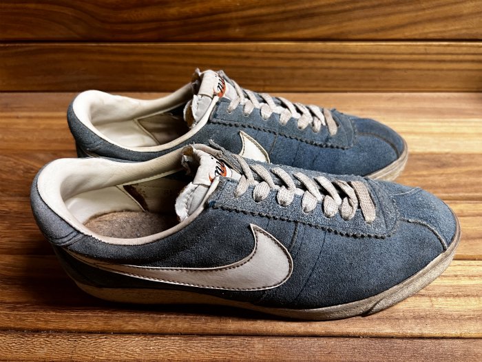 NIKE,70s,MADE IN TAIWAN,BRUIN SUEDE,Hi,BLUE,LEATHER,US8.5,USED