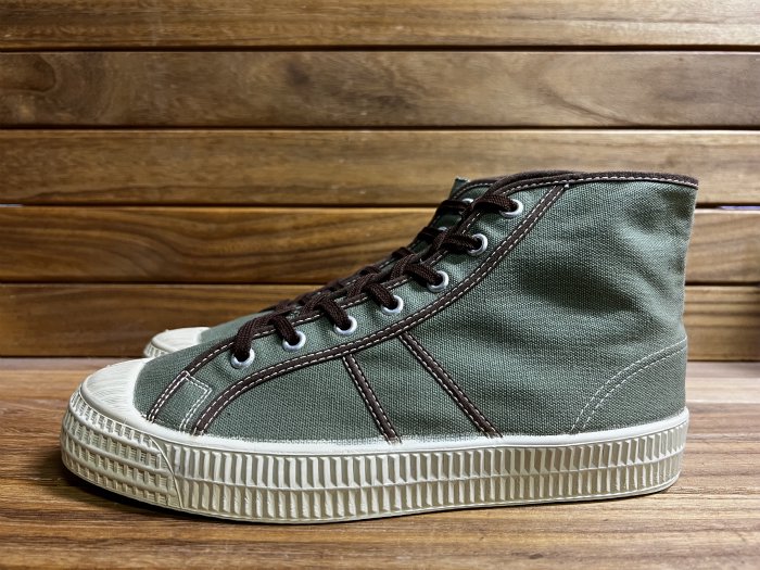 DRAFT,90s00s,MADE IN Czech,ARMY SHOES,vintage,GREEN,CANVAS,26.5ｃｍ,DEAD  STOCK!!