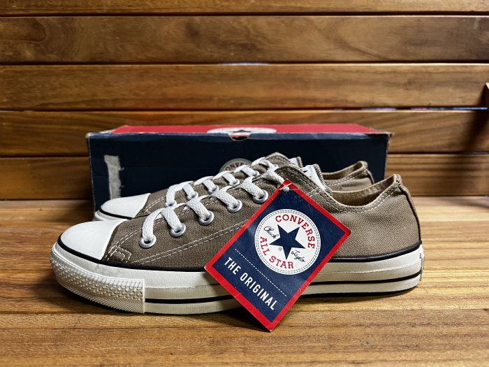 Converse,90s,MADE IN USA,ALL STAR,OX,Beige,CANVAS,US8,DEAD STOCK!!