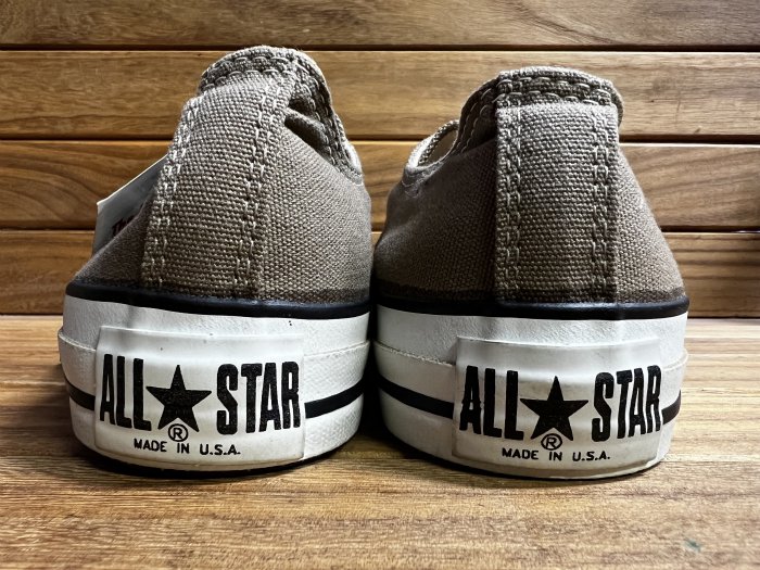 Converse,90s,MADE IN USA,ALL STAR,OX,Beige,CANVAS,US8,DEAD STOCK!!