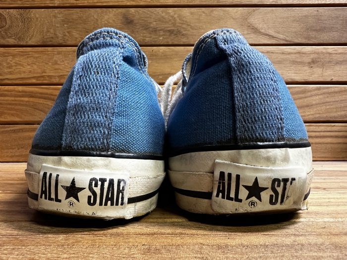Converse,70s80s,MADE IN USA,ALL STAR,OX,BLUE,CANVAS,US12,USED