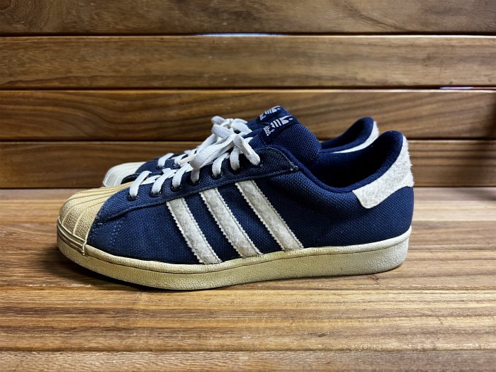 adidas,90s,MADE IN CHINA,SUPER STAR,Low,NAVY,CANVAS,UK9,USED