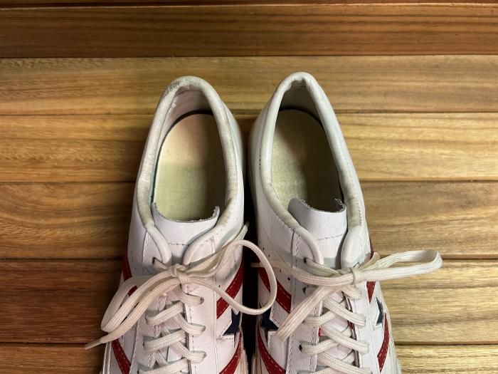 Converse,60s,MADE IN USA,JACK STAR,OX,WHITE RED NAVY,LEATHER,US10