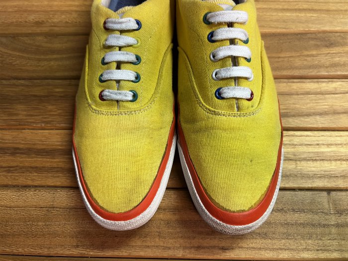 Converse,80s,MADE IN USA,SKID GRIP,JAMS ,OX,YELLOW,US10.5,USED