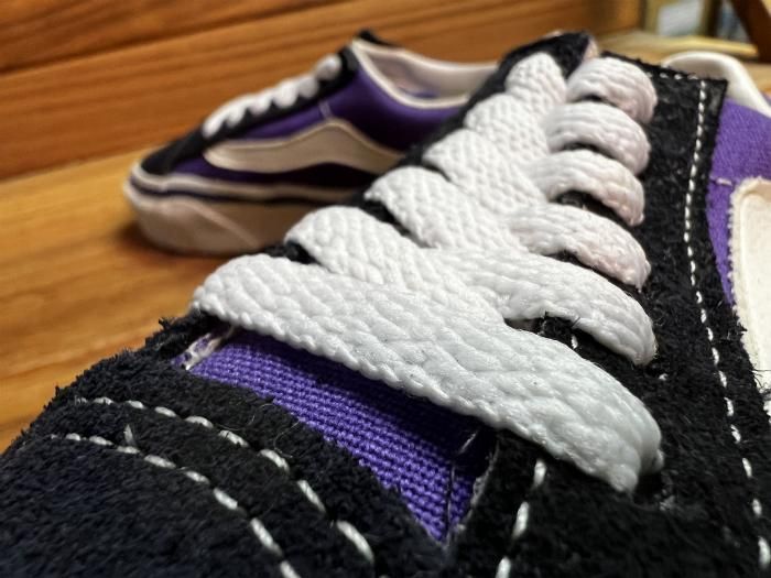 アメリカヴィンテージのスニーカー♡23.5 VANS,90s,MADE IN USA,old skool,OX, purple,US12 1/2,DEAD STOCK!!