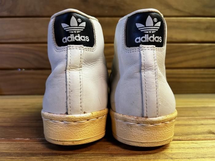 adidas,70s,MADE IN FRANCE,PRO MODEL,WHITE/BLACK,LEATHER,UK7.5,USED