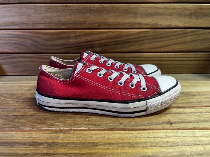 Converse,90s,MADE IN USA,ALL STAR,vintage,RED,US6,USED