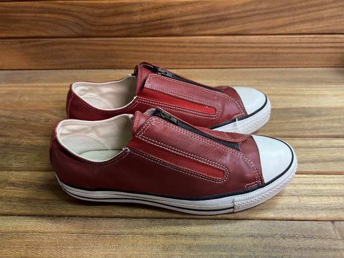 Converse,90s,MADE IN USA,ALL STAR Z,OX,RED,LEATHER,US7.5,USED
