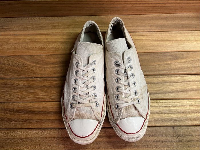 Converse,70s,MADE IN USA,ALL STAR ,OX,WHITE,CANVAS,US7.5,USED