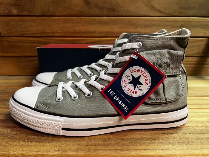 Converse,MADE IN USA,ALL STAR,CARGO Hi,CANVAS,ARMY OLIVE,US10,DEAD STOCK!!