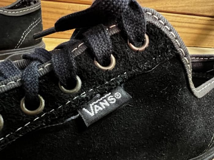 VANS,MADE IN USA,PRIM SOLE,OX,SUEDE,BLACK,US9,USED