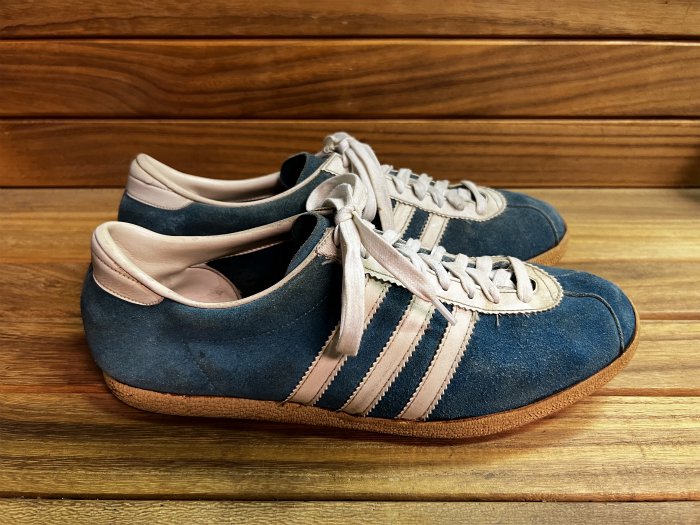adidas,MADE IN WEST GERMANY, Athen,vintage,SUEDE LEATHER,BLUE ...