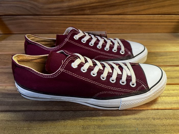 Converse,MADE IN USA,70s,vintage,ALL STAR,OX, MAROON,US10,USED