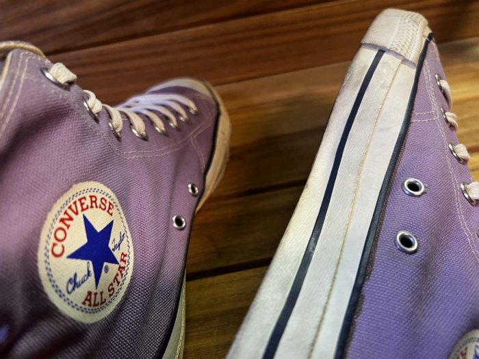 Converse,MADE IN USA,80s,vintage,ALL STAR,Hi, lilac,US10,USED