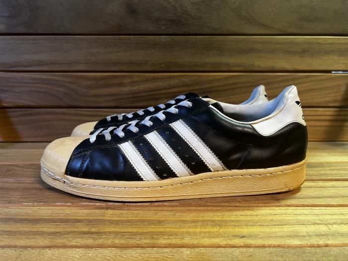 adidas,MADE IN FRANCE,80s,vintage,SUPER STAR,OX, BLACK,UK11,USED