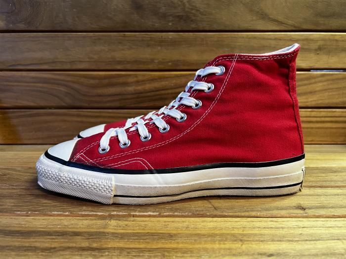80s converse コンバース　made in usa Converse,MADE IN USA,80s,vintage,ALL STAR,Hi, RED,US8.5,USED