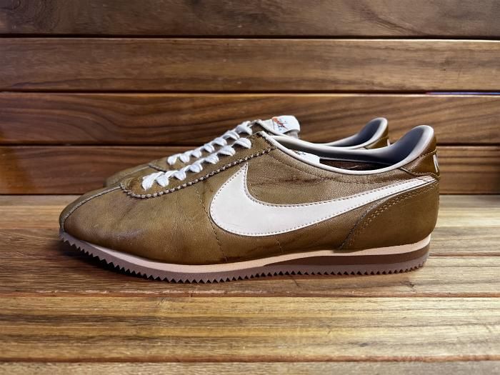 NIKE,MADE IN USA,70s,vintage,LE VILLAGE,BROWN,US11,USED