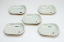 奈良絵　ひさご皿（5個セット）