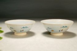 奈良絵　夫婦飯茶碗 Ｂ（2個セット）