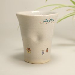 奈良絵　ビアカップ