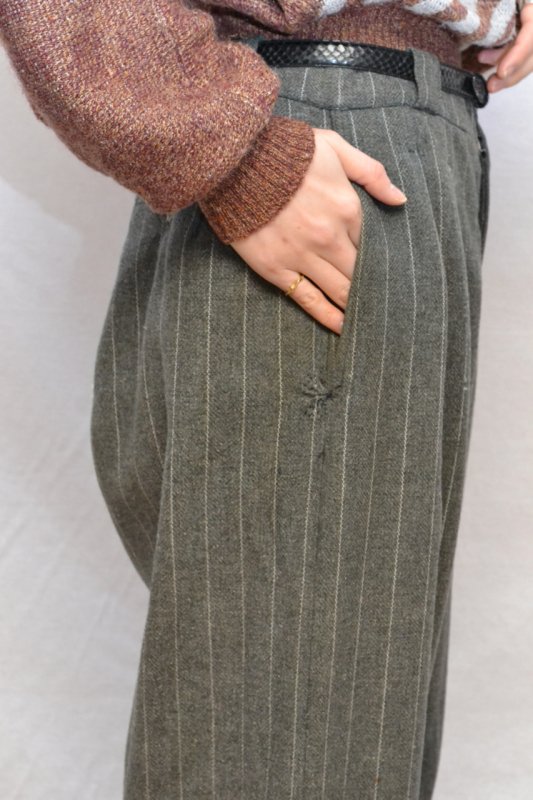 40’s French Vintage WOOL FARMERS PANTS