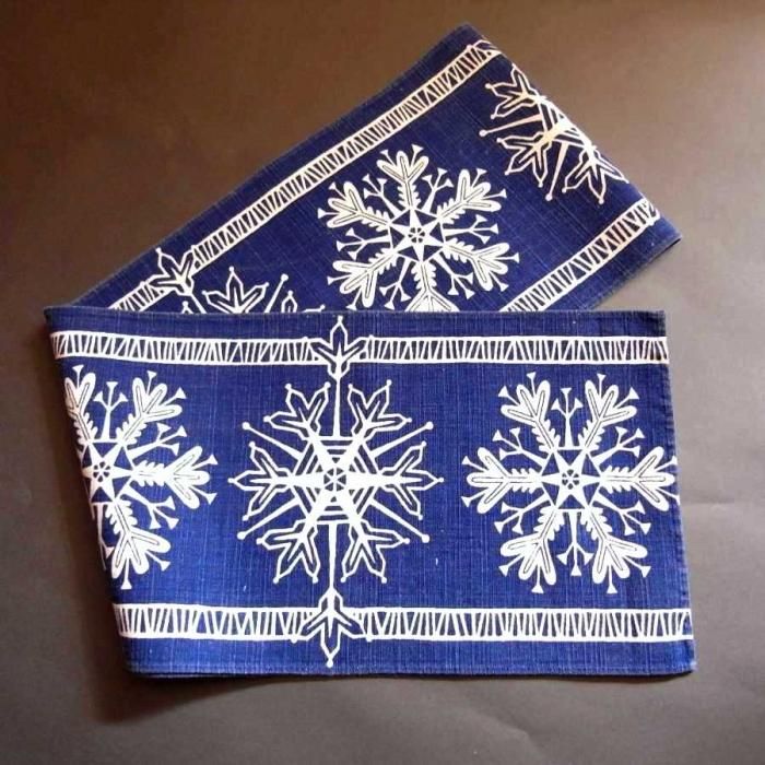 雪の結晶｜スウェーデンで見つけたクリスマスのビンテージクロス