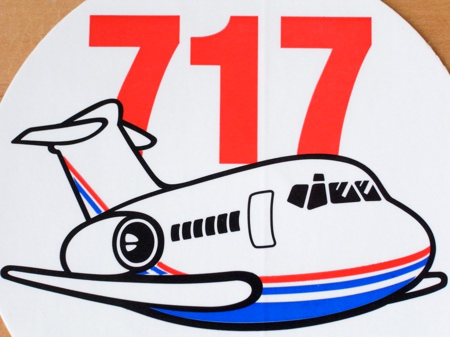 クリアランス boeing727 ステッカー